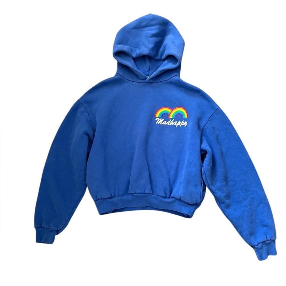 ISO Madhappy Double Rainbow Blue Hoodie Sweatshirt Spring 2021 Capsule, sz L, XL